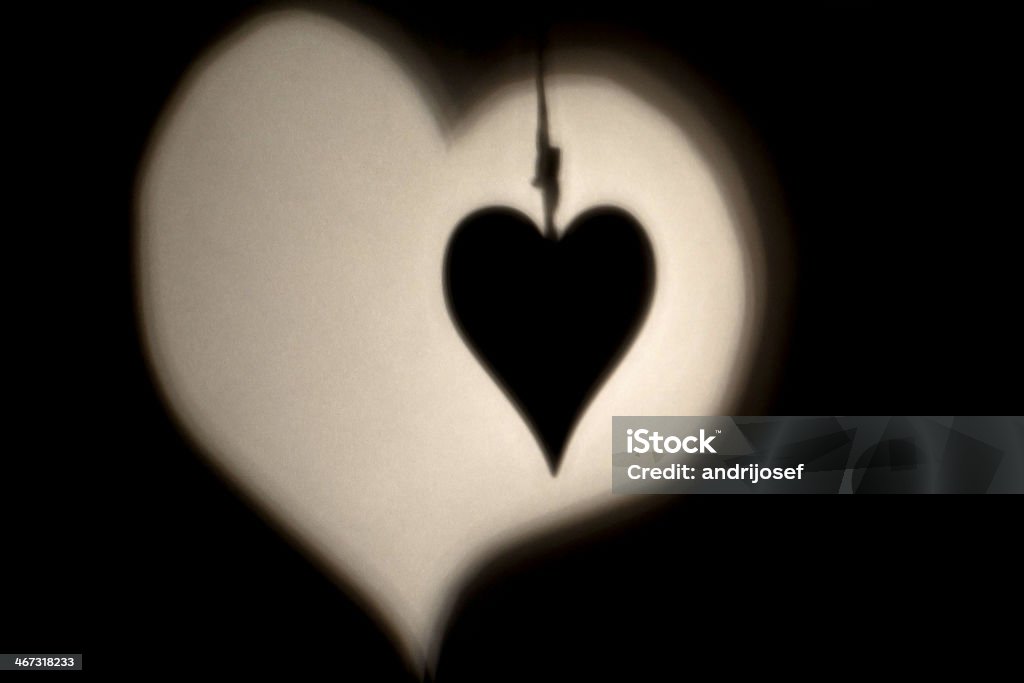 Cœur symboles ombres - Photo de Amour libre de droits