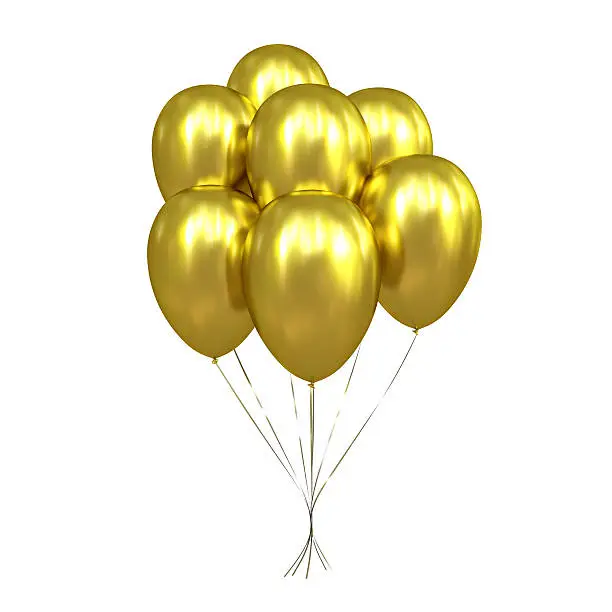 Photo of 7 Golden Balloons