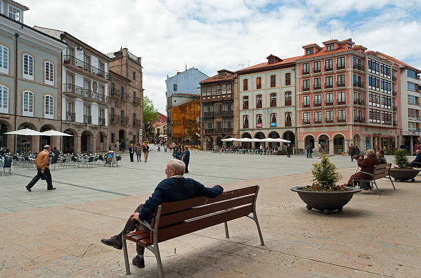 aviles - national landmark editorial color image horizontal stock-fotos und bilder