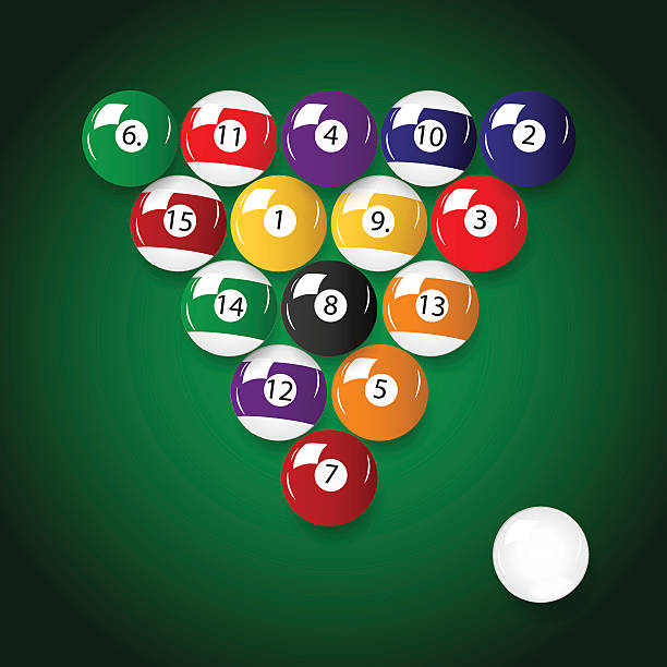 istock complete set of color billiards balls eps10 467319402