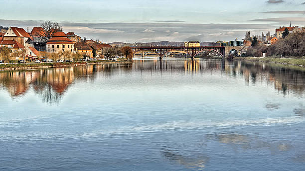 istock Old town Maribor, with bridges, HDR 467320042