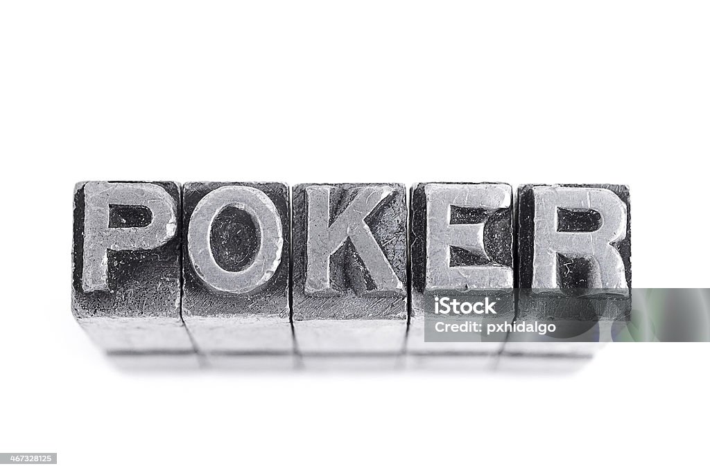 Poker-Schild - Lizenzfrei Alphabet Stock-Foto