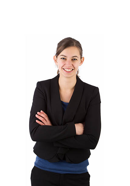 istock Young attractive business woman smiling 467329175