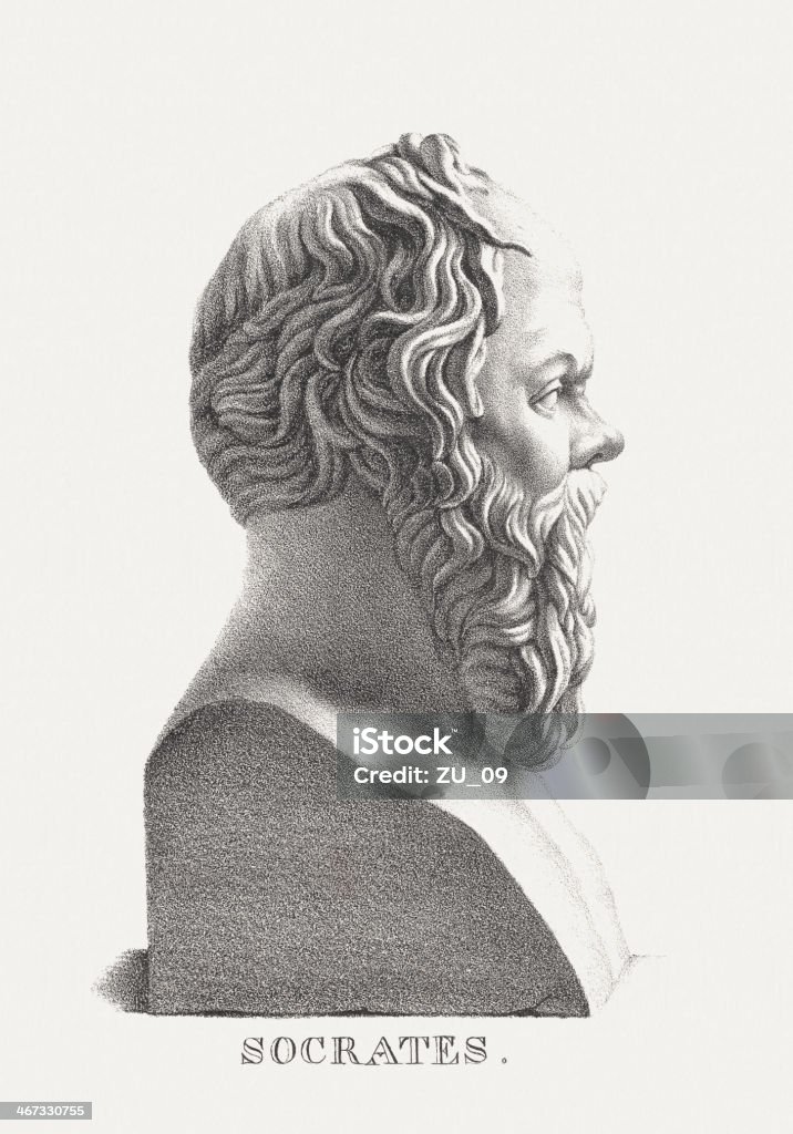 Sokrates (Griechische Philosophen, 469 BC - 399 BC) - Lizenzfrei Sokrates - Philosoph Stock-Illustration