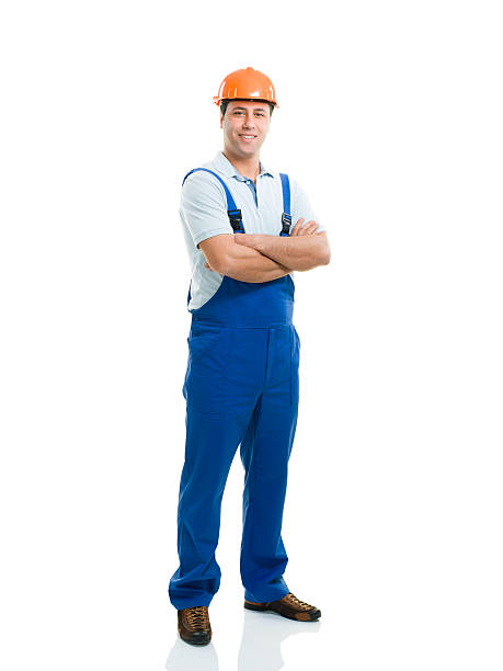 労働者 - construction worker building contractor craftsperson full length ストックフォトと画像