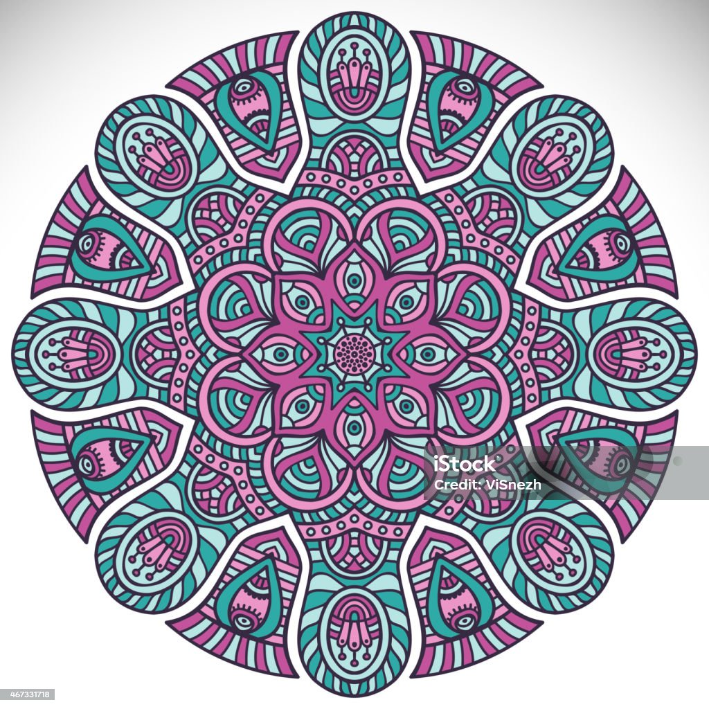 Mandala Mandala. Vintage decorative elements. Hand drawn background. Islam, Arabic, Indian, ottoman motifs. Mandala stock vector