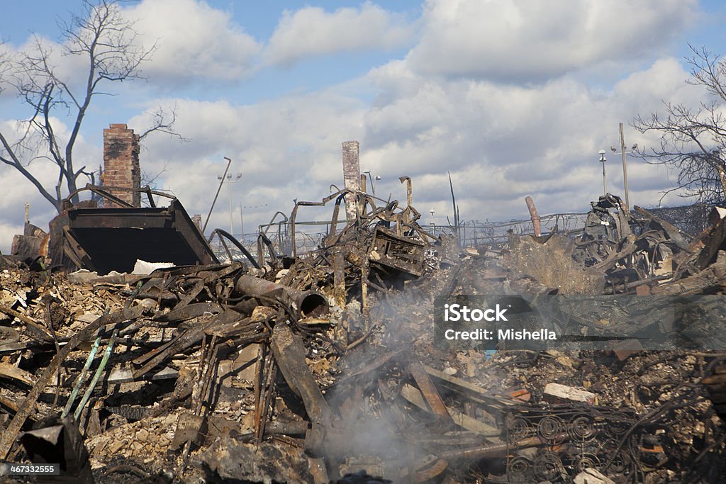 borough di New York "area dopo uragano Sandy - Foto stock royalty-free di Acqua