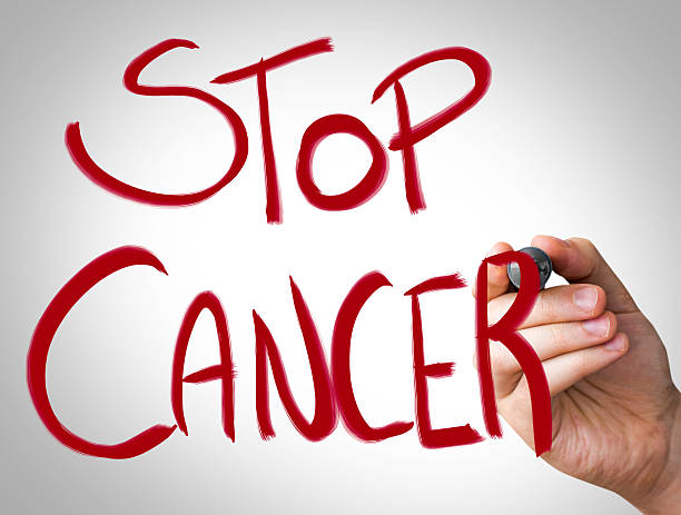 istock STOP Cancer written on the Wipe board 467334264