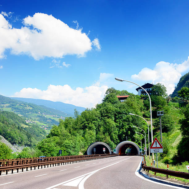 Rosa-Kofler tunnel on A22 motorway, Trentino-Alto Adige region, Italy