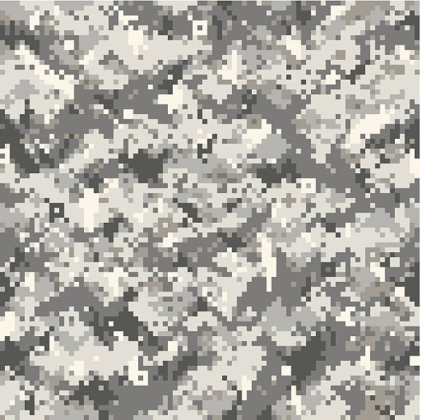 cyfrowy model camouflage - camouflage camouflage clothing military pattern stock illustrations