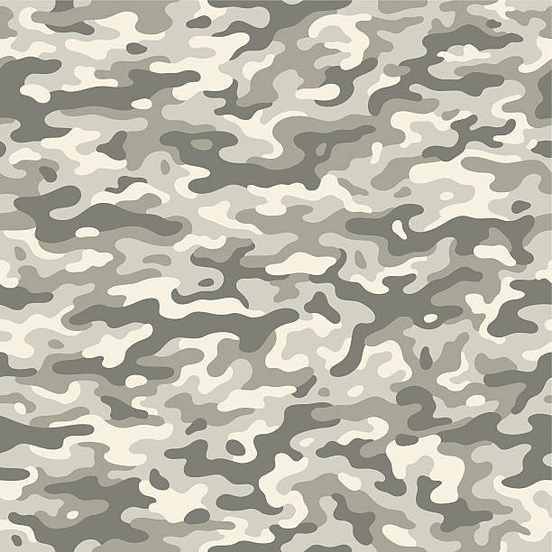 miejski kamuflaż seamless - camouflage camouflage clothing military pattern stock illustrations