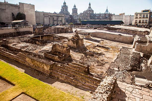 テンプロマヨール、寺院や遺跡、メキシコシティ、メキシコ - mayoral ストックフォトと画像