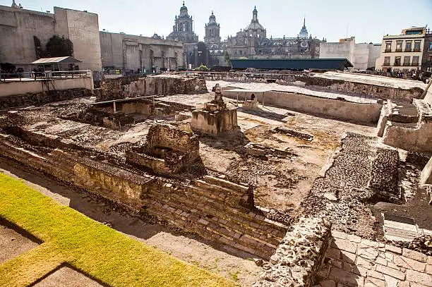the Templo Mayor was one of the main temples of the Aztecs in their capital city of Tenochtitlan, which is now Mexico City. Its architectural style belongs to the late Postclassic period of Mesoamerica.