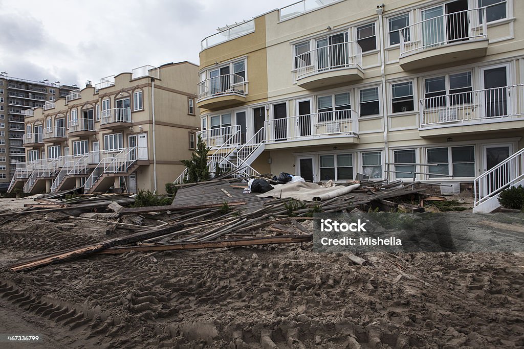 Un arrondissement de New York, après le passage de l'ouragan Sandy - Photo de Accident bénin libre de droits