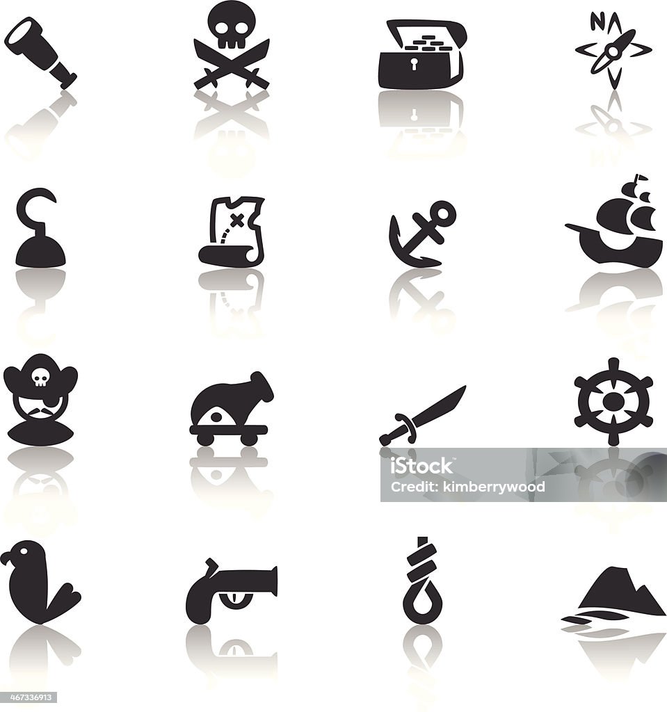 Icône de Pirate - clipart vectoriel de Ancre libre de droits