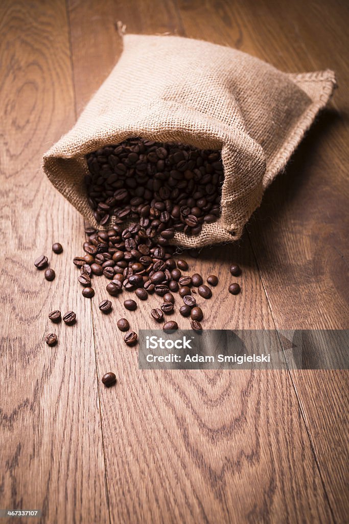 Saco de grãos de café - Royalty-free Acabado Foto de stock