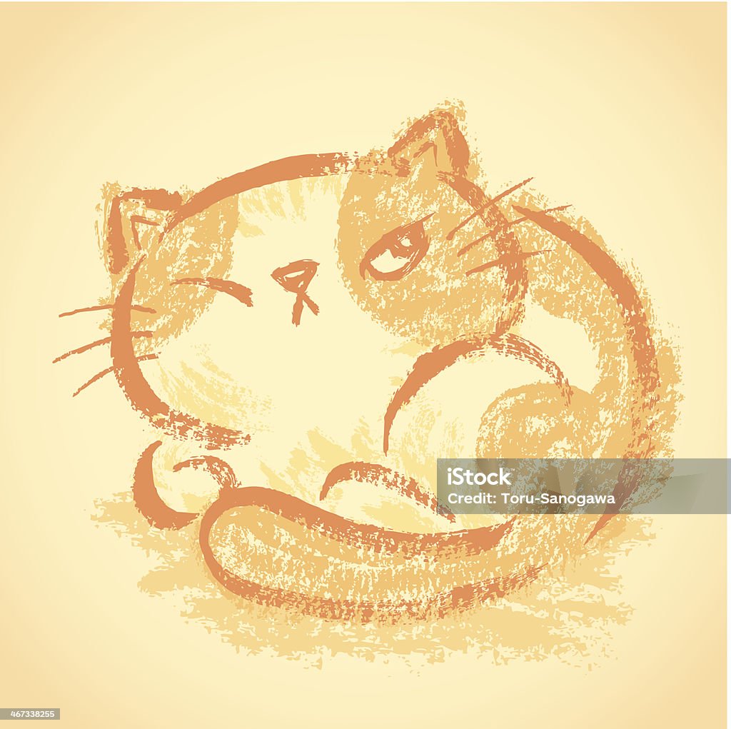 Impudent gato ficar round - Royalty-free Animal arte vetorial