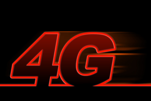 4G technology graphic created on photoshop