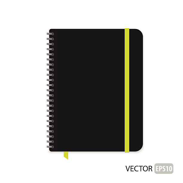 A vector blank isolated notepad vector art illustration