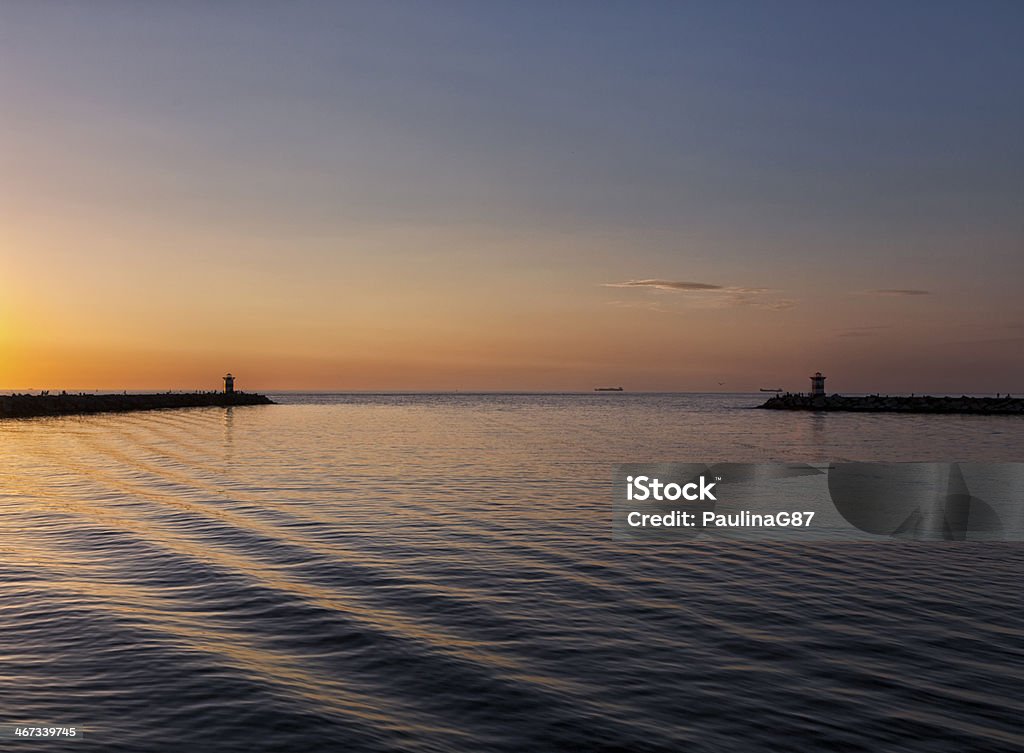 海の夕日 - オランダのロイヤリティフリーストックフォト