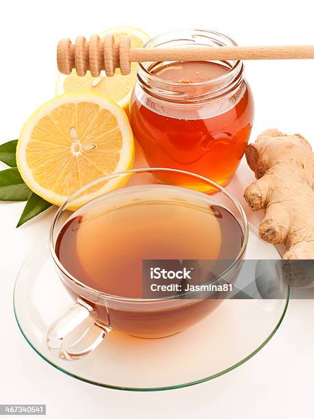 Tea With Honey Lemon And Ginger Stock Photo - Download Image Now - Afternoon Tea, Bean, Breakfast