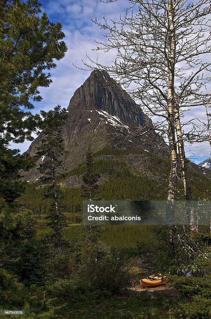 Gebirgslandschaft mit dem Kajak - Lizenzfrei Berg Stock-Foto