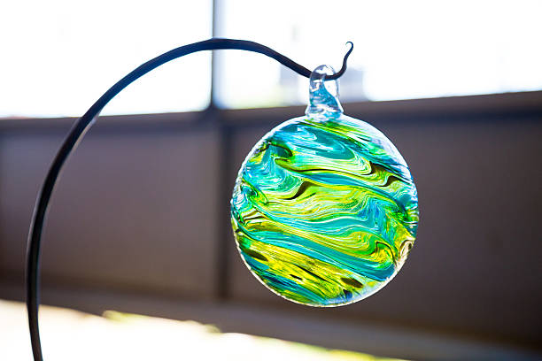 Finished Glassblowing Float stock photo