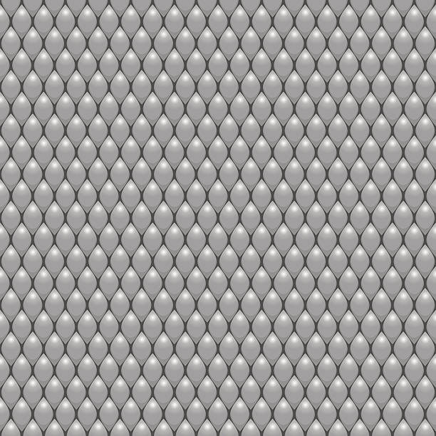 Grey Scales Seamless Pattern Texture. Stock Vector Illustration vector art illustration