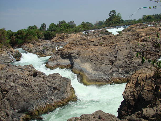 istock khon pha peng waterfalls, champasak, southern laos 467342371