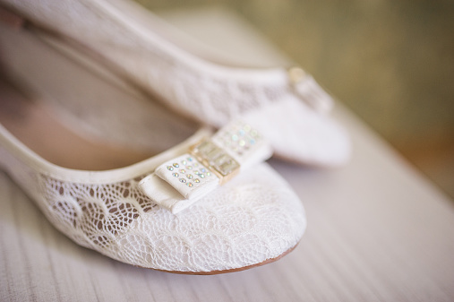 wedding shoes is ready for bride's best day