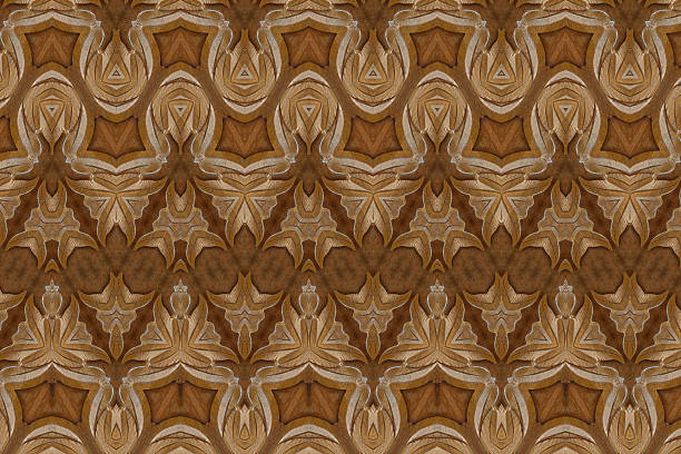 istock Carved wood wall close 467343508