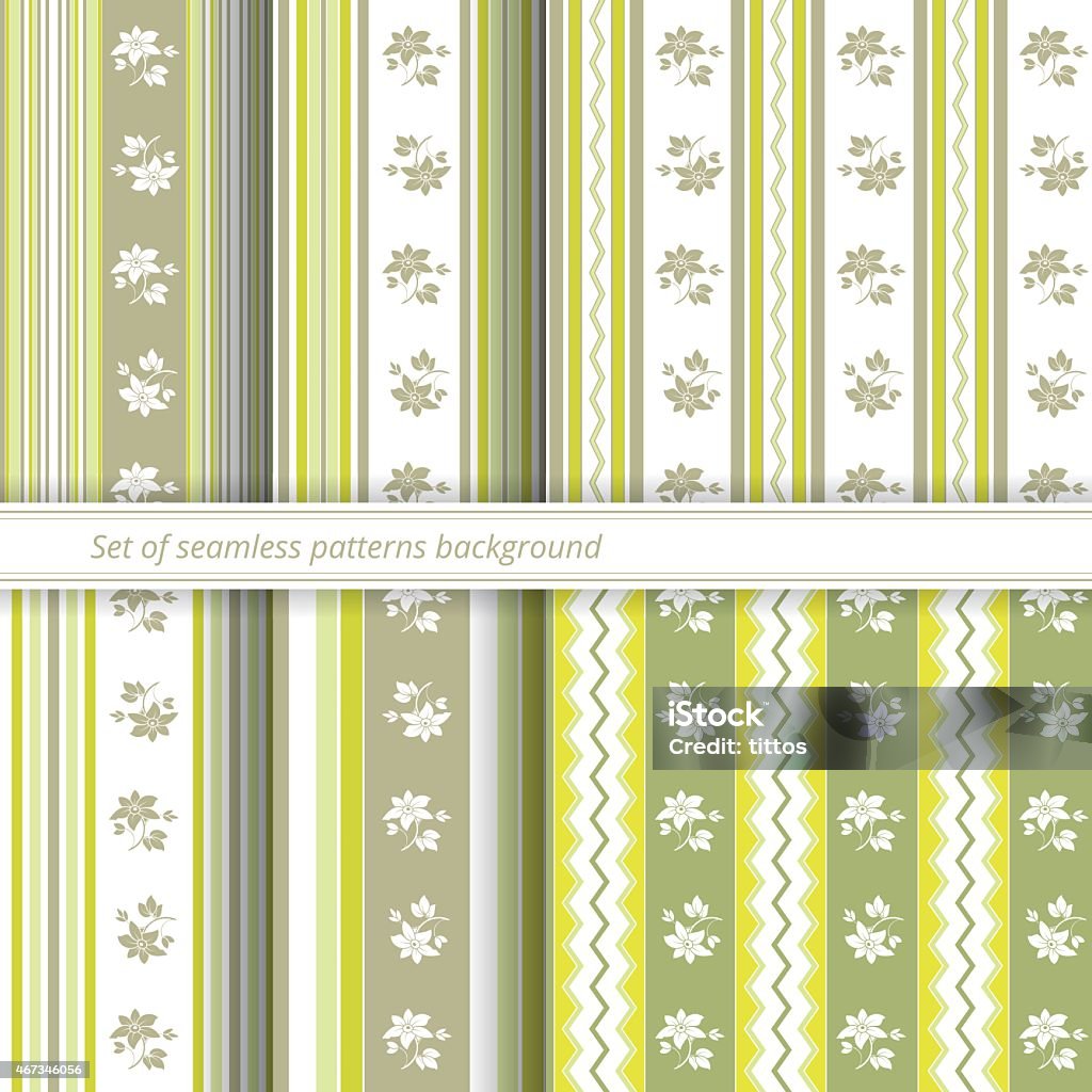 Seamless Patterns Vector Set Stock Illustration - Download Image Now ...