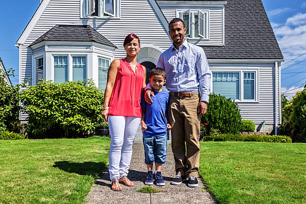 istock Happy Young Family at Home 467346406