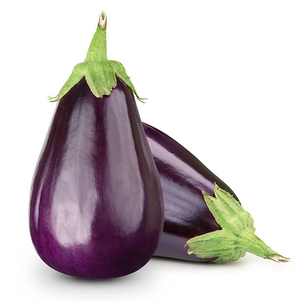 баклажан - eggplant vegetable isolated freshness стоковые фото и изображения