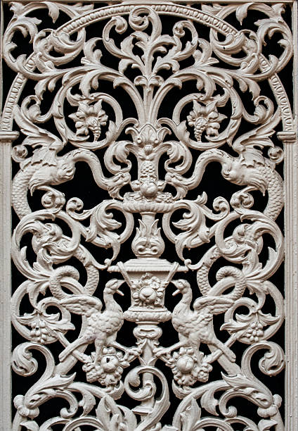 istock Old forged decorative detail 467354115
