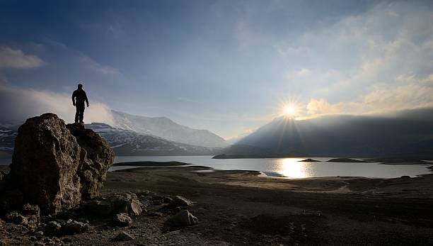 istock Hiker - Mont-Cenis lake 467356054