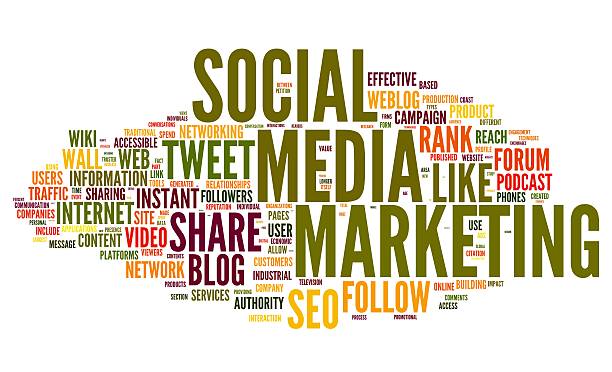 istock Social media marketing in tag cloud 467363197