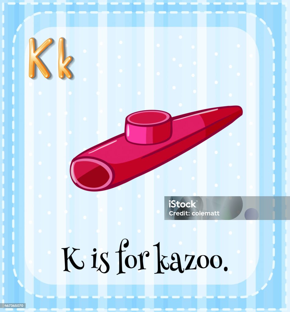Kazoo Flash Card.pdf Alphabet K Stock Illustration - Download Image Now - Kazoo, 2015 ...
