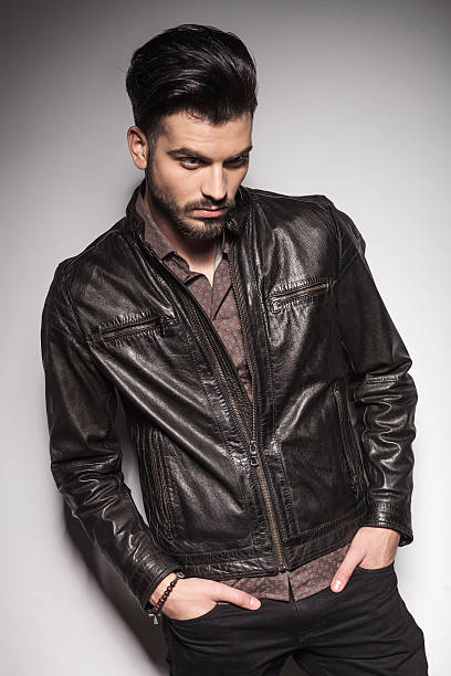 istock Young casual fashion man looking down. 467366616