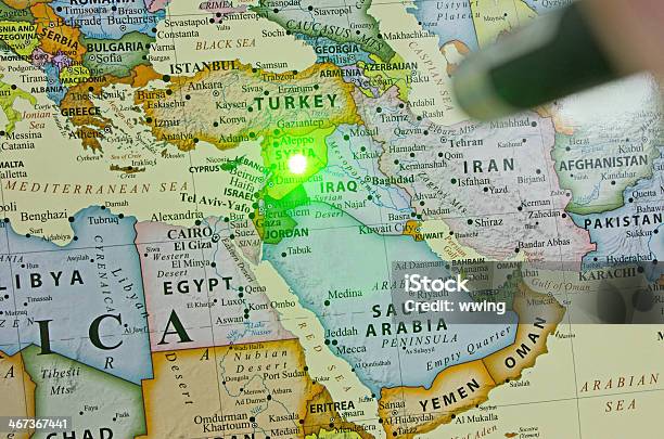 World Hot Spots Syria Stock Photo - Download Image Now - Laser Pointer, Color Image, Conflict