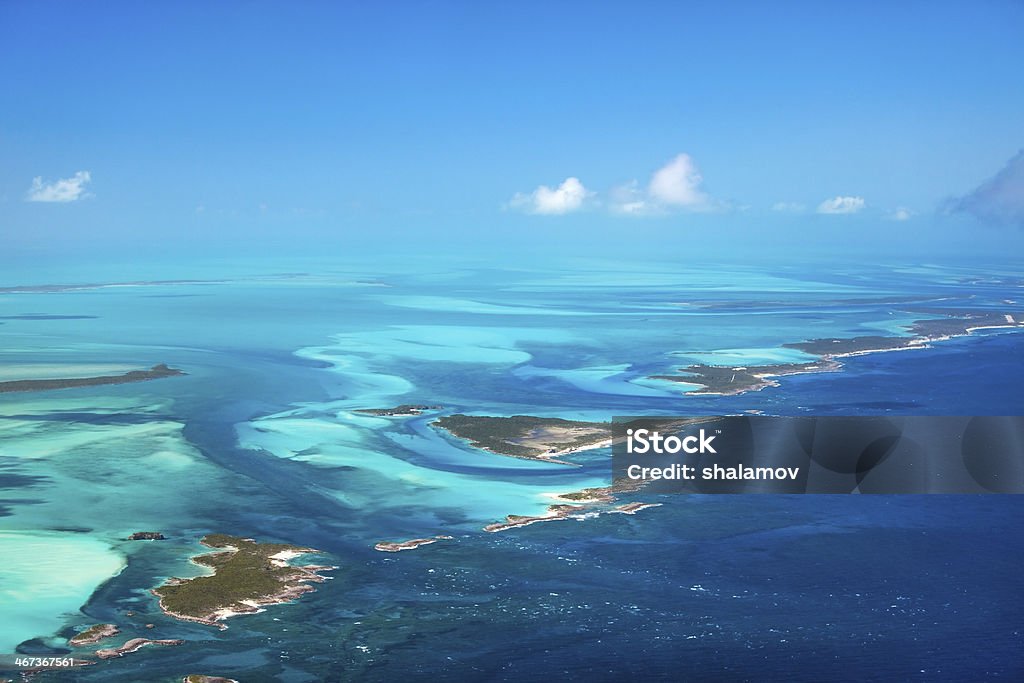 Bahamas aerial Beautiful view of Bahamas islands from above Bahamas Stock Photo