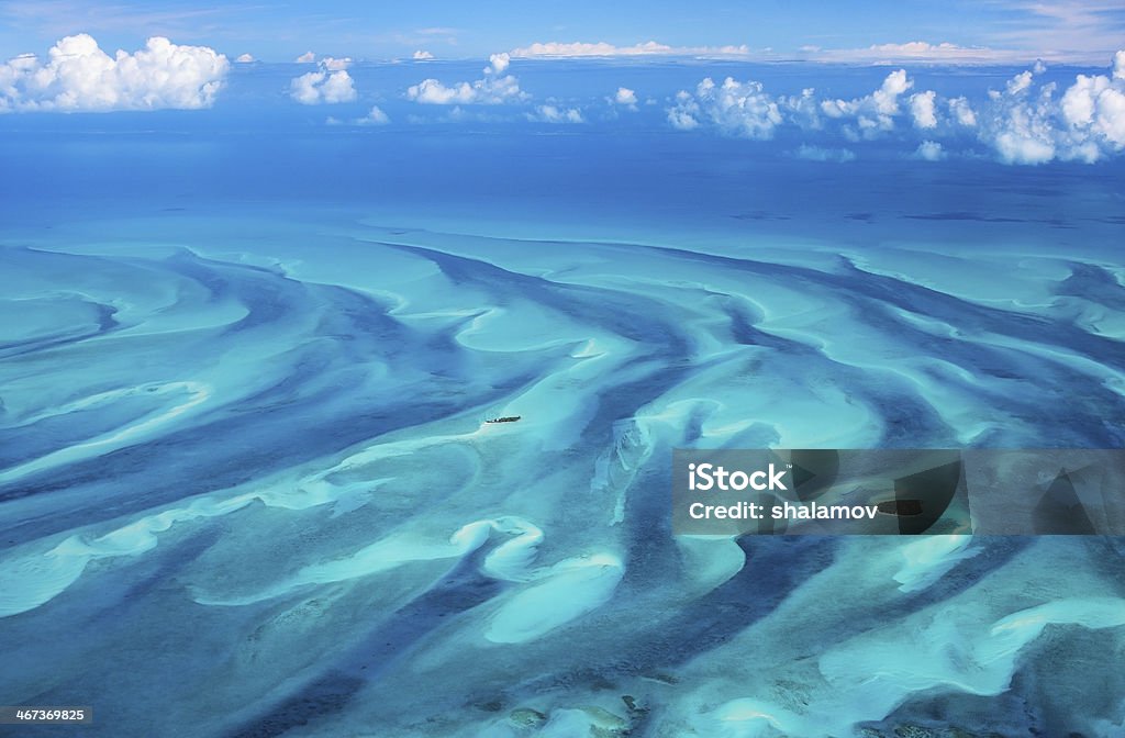 Bahamas aerial Beautiful view of Bahamas islands from above Bahamas Stock Photo