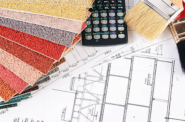 istock Projects of houses with color palette 467369982