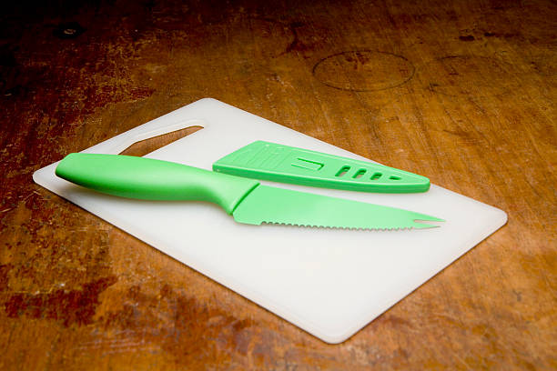 Green knife stock photo