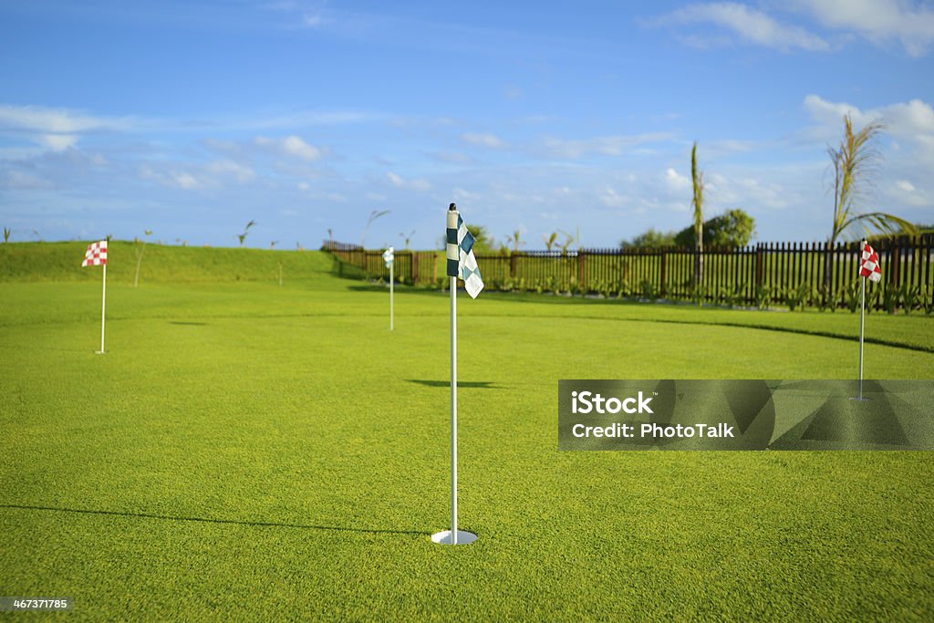 Campo pratica da Golf - Foto stock royalty-free di Ambientazione esterna