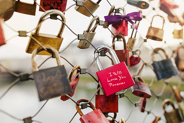 istock Love Padlocks - I Will Love You forever 467372304