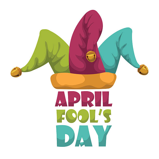 A funny April fools day vector design illustration April fools day design, vector illustration. april fools day stock illustrations