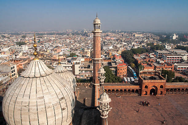 mesquita - delhi india islam jama masjid imagens e fotografias de stock