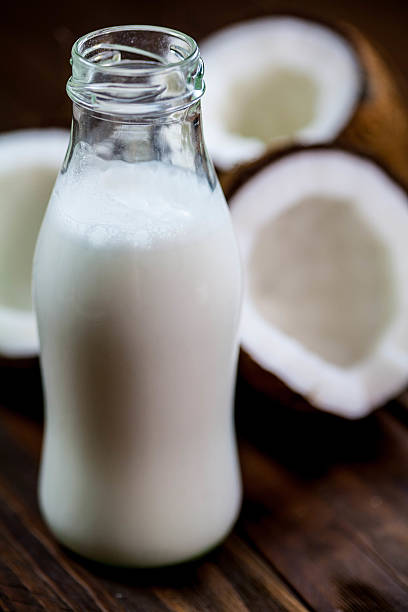 Coconut milk stock photo