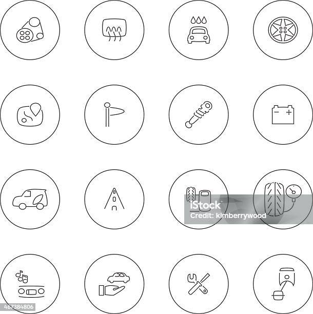 Car Stock Illustration - Download Image Now - Electric Motor, Icon Symbol, Insurance